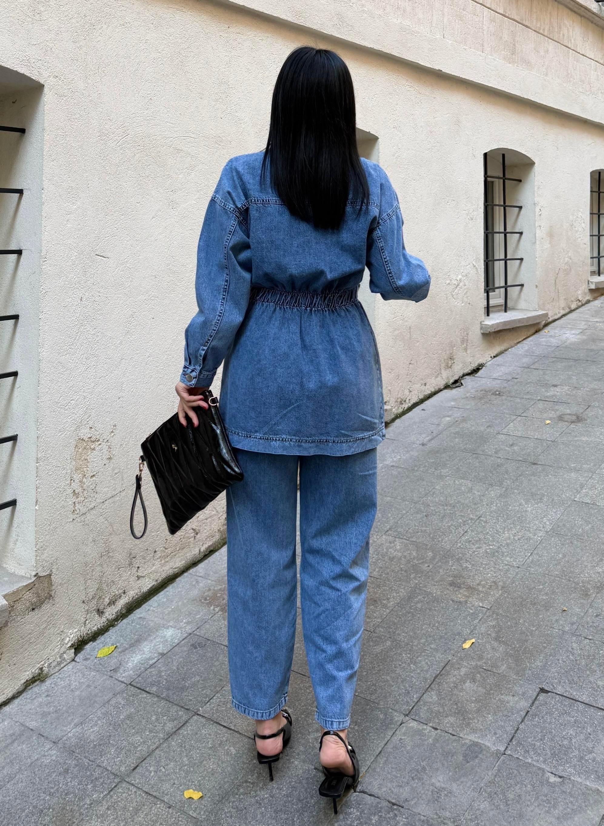 Pumpkin Denim Takım Mavi