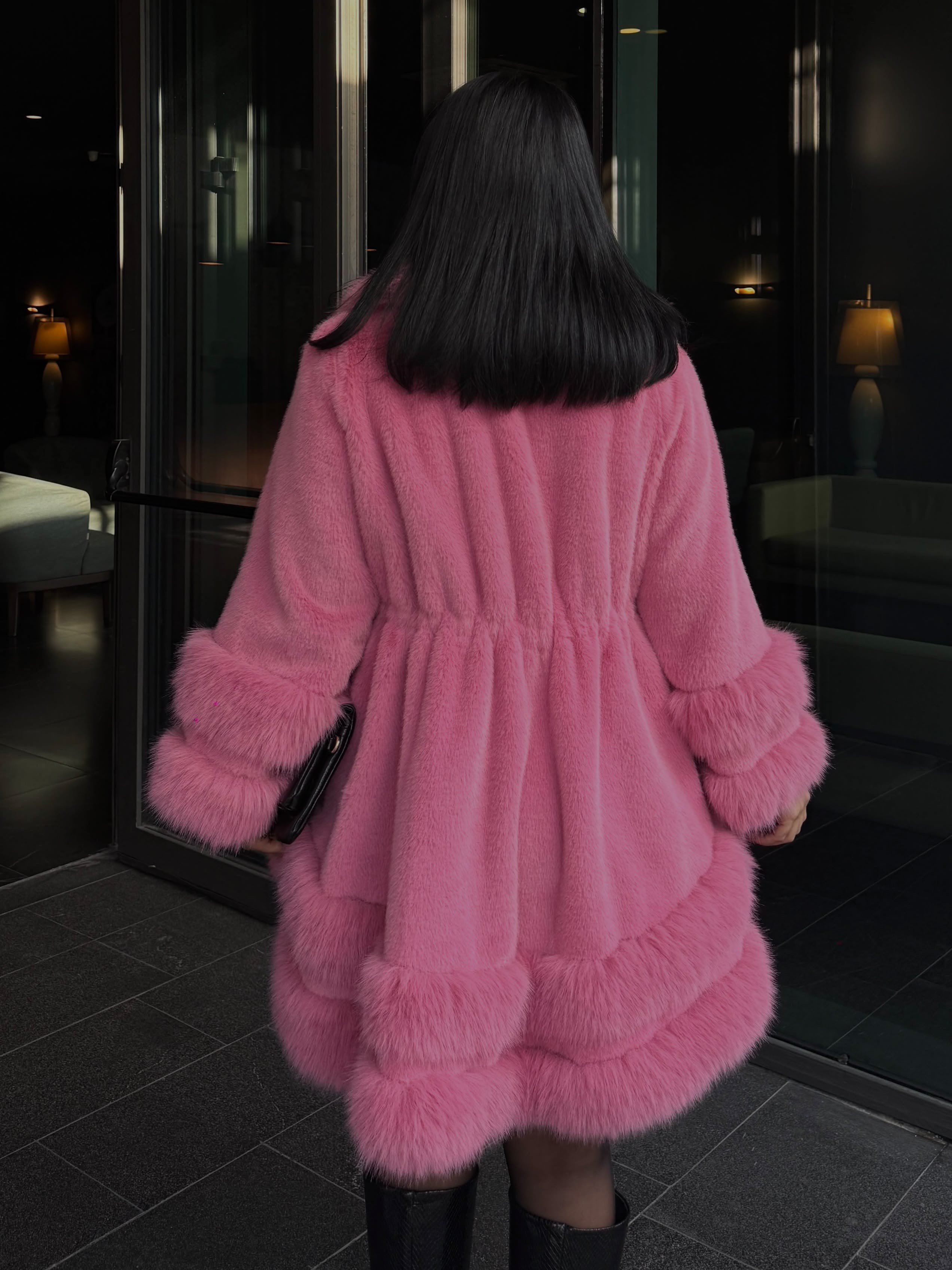 Pury İthal Kürk Pembe