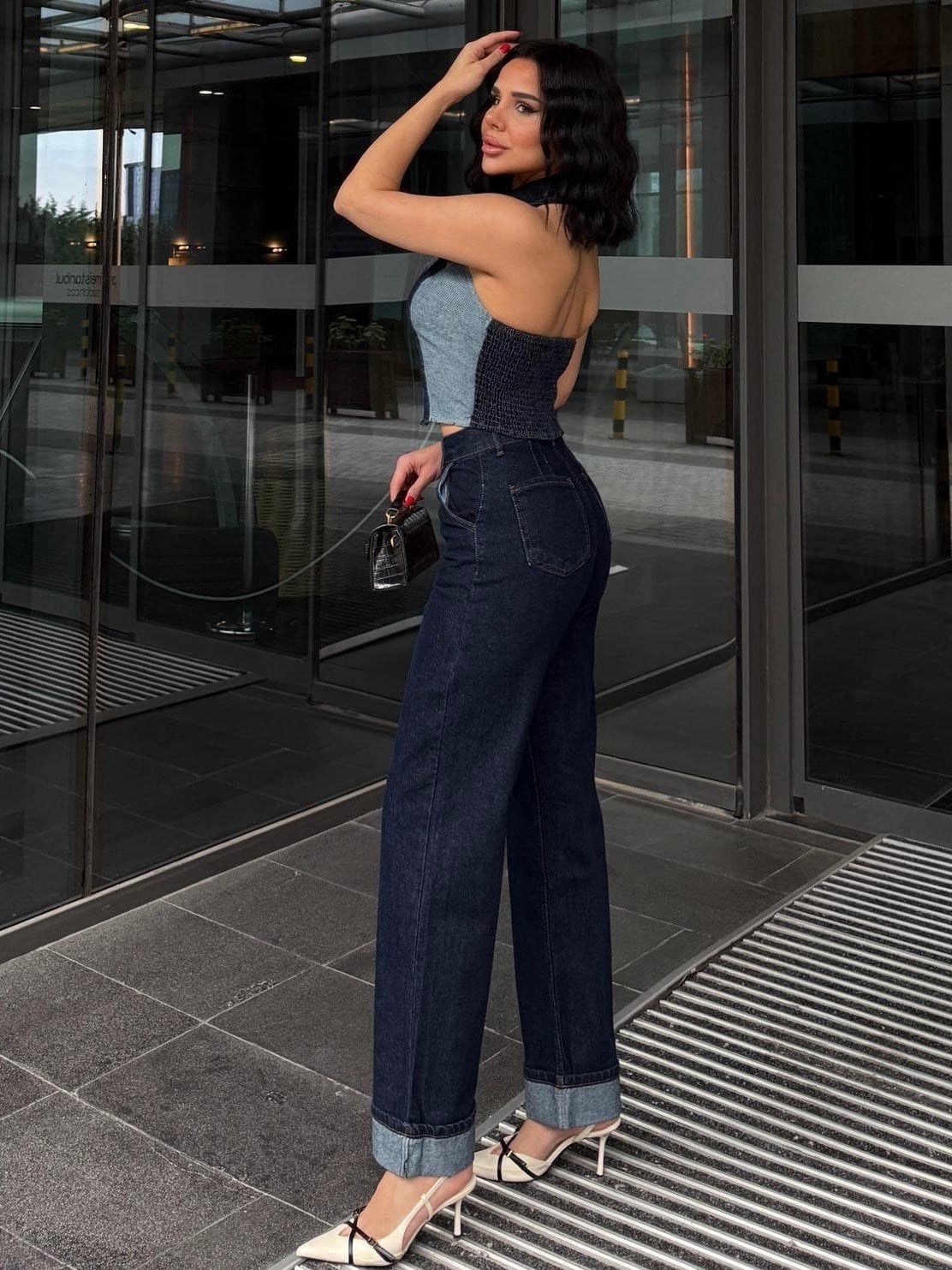Vildas Tasarım Denim Takım Lacivert