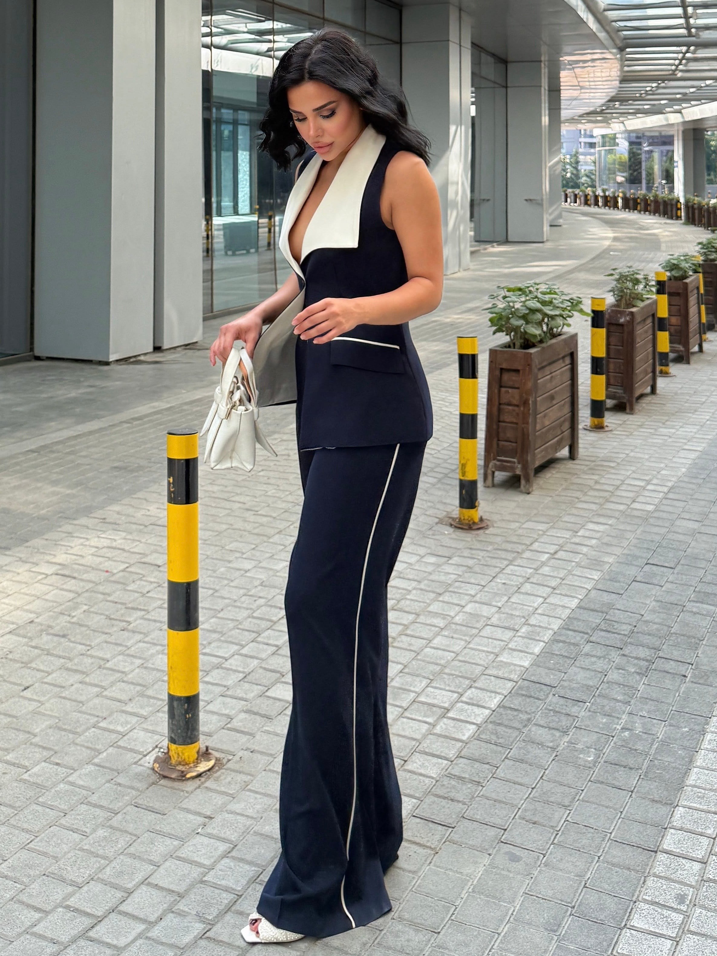 Vonica İkili Tasarım Takım Lacivert