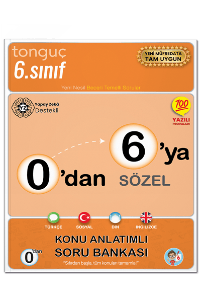 0'dan 6'ya Sözel Konu Anlatımlı Soru Bankası