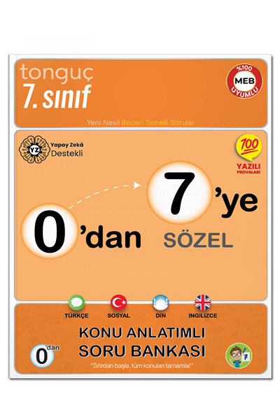 0'dan 7'ye Sözel Konu Anlatımlı Soru Bankası