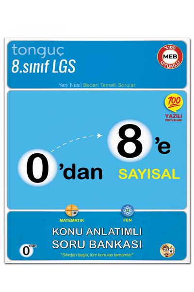 0'dan 8'e Sayısal Konu Anlatımlı Soru Bankası