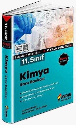 11. Sınıf Kimya Tamamı Video Çözümlü Soru Bankası Aydın Yayınları