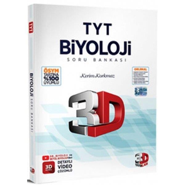 3D TYT Biyoloji Tamamı Video Çözümlü Soru Bankası (Yeni)
