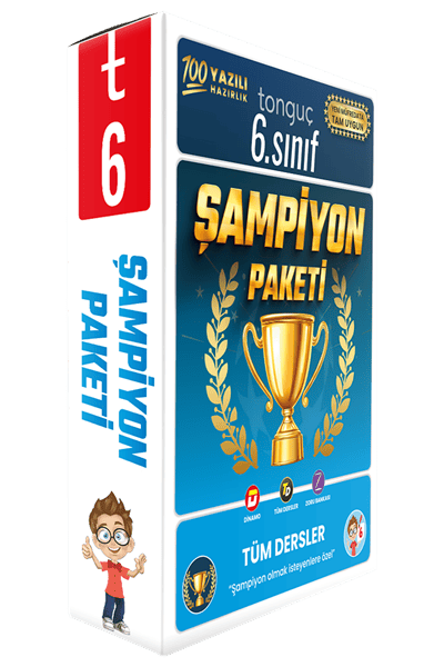 6. SINIF ŞAMPİYON PAKETİ AYNI ZAMANDA TonguçCUP GÖREV SETİDİR. 