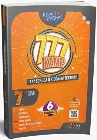 7. Sınıf 777 Soruda İlk Dönem Kamp Kitabı Günay Yayınları