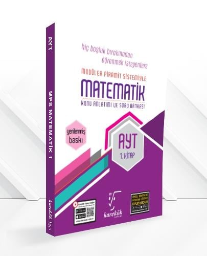 AYT Matematik 1.Kitap Konu Anlatımlı ve Soru Bankası Karekök Yayınları