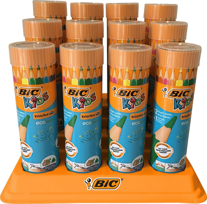 BIC KURU BOYA EVOLUTION ÜÇGEN JUMBO 12+1 Lİ TÜP 958192