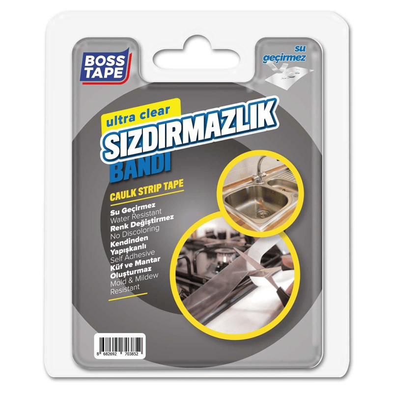 BOSS TAPE ÖZEL BANT SIZDIRMAZLIK BANDI ULTRA ŞEFFAF 30 MM x 3M BT-03037