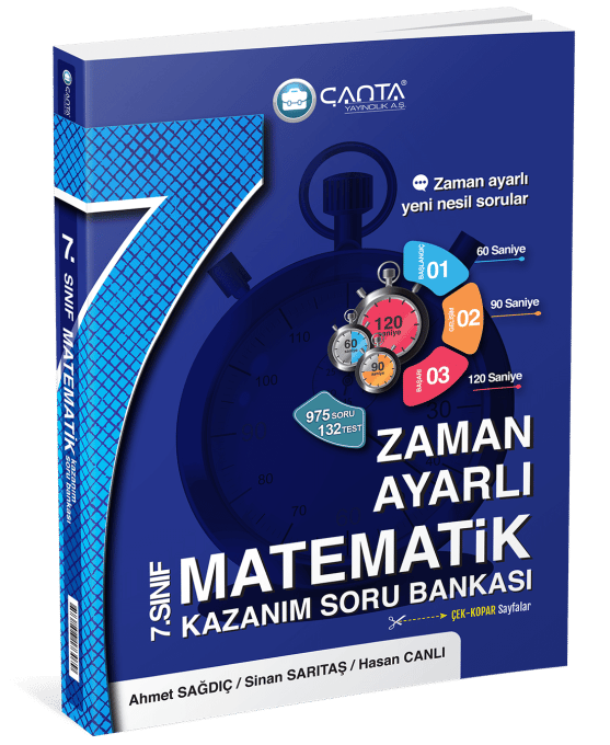 Çanta Yayınları 7. Sınıf Matematik Zaman Ayarlı Kazanım Soru Bankası
