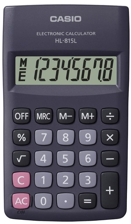 CASIO HESAP MAKİNESİ HL-815L-BK-W-DP