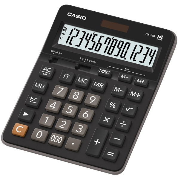 CASIO HESAP MAKİNESİ MASAÜSTÜ GX-14B 14 HANE