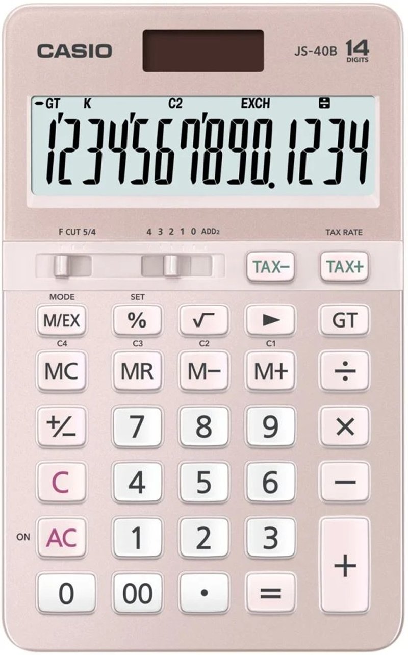CASIO HESAP MAKİNESİ MASAÜSTÜ JS-40B-PK 12 HANE