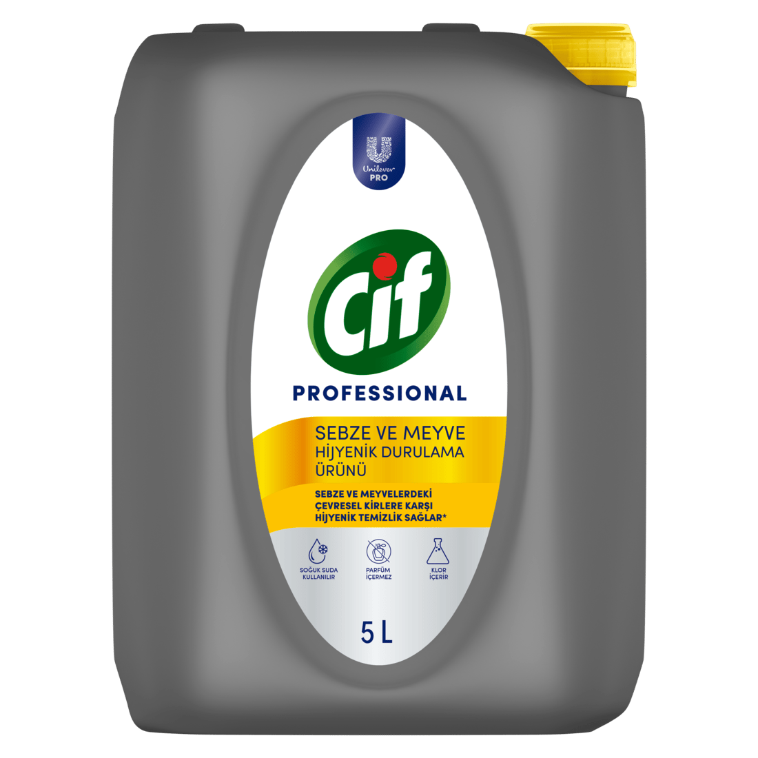CİF PROFESSIONAL SEBZE VE MEYVE HİJYENİK DURULAMA ÜRÜNÜ 5L 65635824
