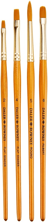 DALER ROWNEY FIRÇA SETİ SIMPLY SERİSİ GOLD TAKLON 4 LÜ SET-4 216920403