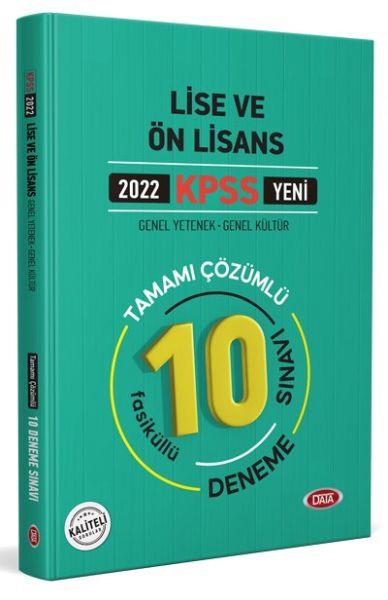 Data 2022 KPSS Lise ve Ön Lisans Tamamı Çözümlü 10 Fasikül Deneme Sınavı