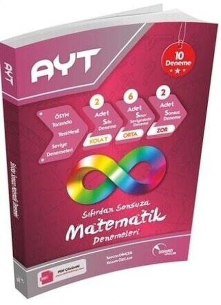 Doktrin Yayınları AYT Sıfırdan Sonsuza Matematik Video Çözümlü 10 lu Deneme
