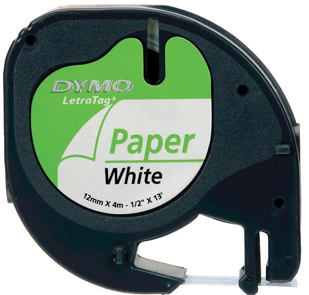 DYMO ŞERİT LETRATAG KAĞIT 12MM x 4MT BEYAZ 721510 59421
