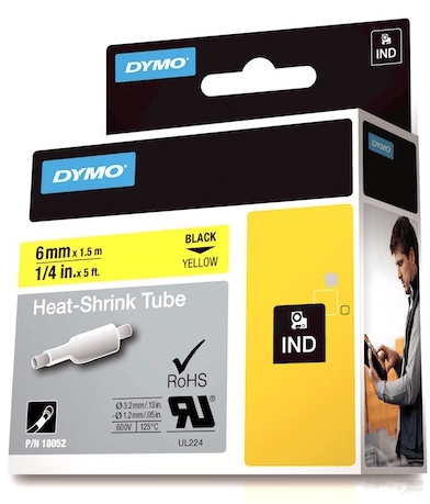 DYMO ŞERİT RHİNOPRO 6MM x 1.5MT SARI/SİYAH 18052
