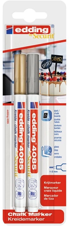 EDDING CAM KALEMİ E-4085 2 Lİ BLS. ALTIN-GÜMÜŞ
