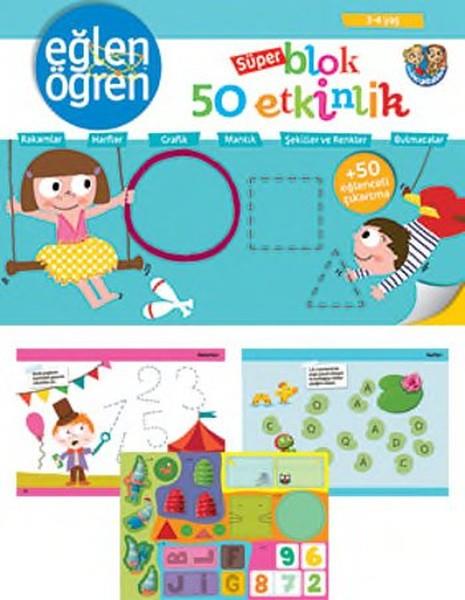 Eğlen Öğren Süper Blok 50 Etkinlik (3-4 Yaş)