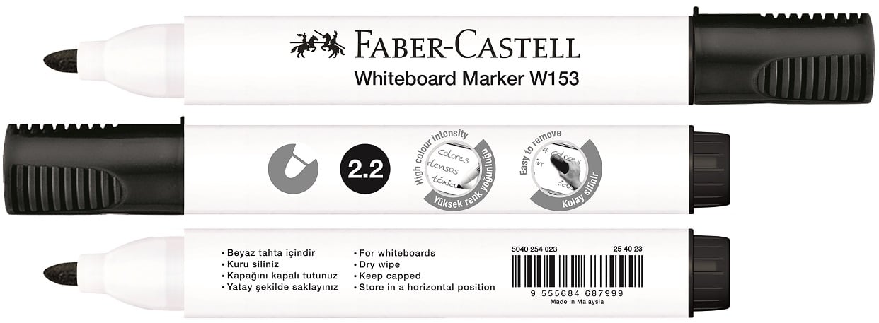 FABER BEYAZ TAHTA KALEMİ W153 SİYAH 254023