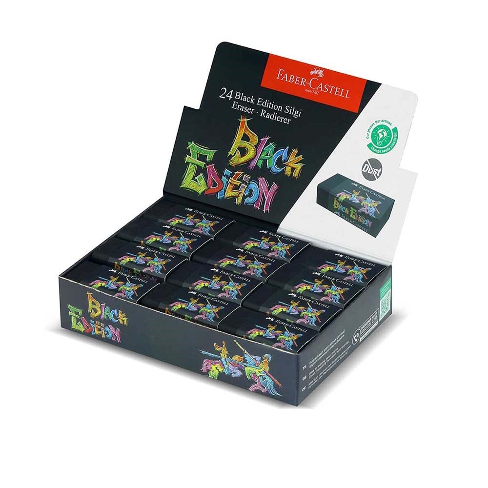 Faber-Castell Black Edition Siyah Silgi 24'Lü Paket