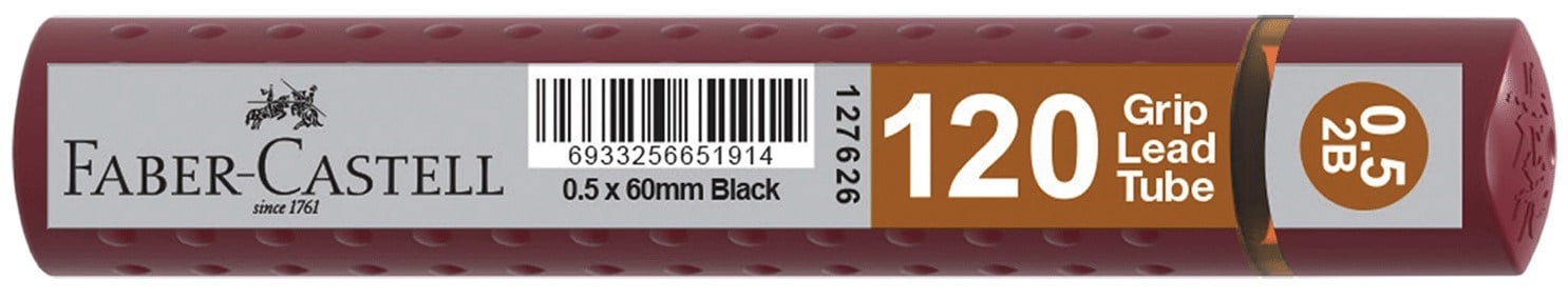 Faber-Castell Grip 0.5Mm 2B Versatil Kalem Ucu 120'Li Bordo
