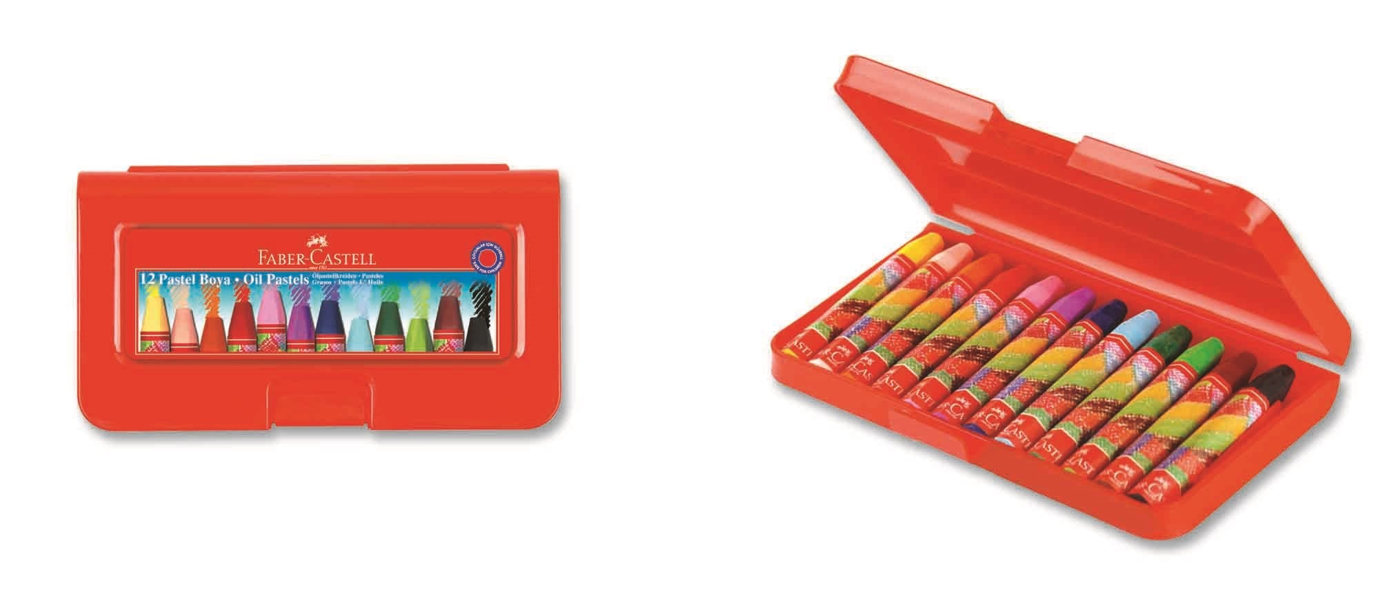 Faber-Castell Pastel Boya Plastik Kutu 12'Li