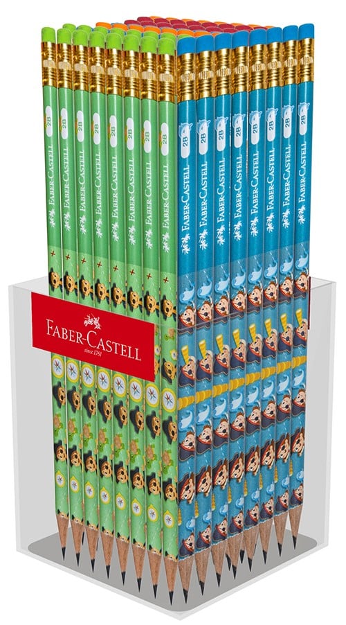 FABER KURŞUN KALEM PIRATES SİLGİLİ 2B 72 Lİ 5244000088000