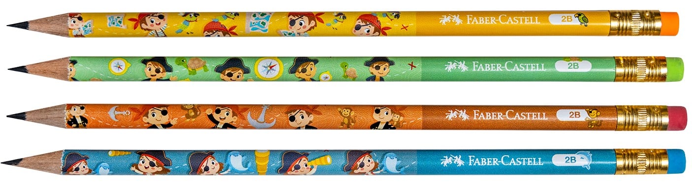 FABER KURŞUN KALEM PIRATES SİLGİLİ 2B 72 Lİ 5244000088000