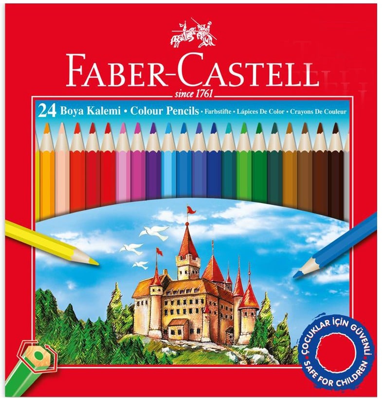 FABER KURU BOYA RED LİNE 24 RENK 116324