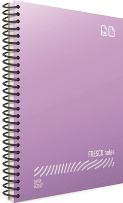 GIPTA DEFTER EKO FRESCO A4 SPİRALLİ PP KAPAK 80 YP. ÇİZGİLİ 4899