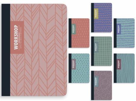 GIPTA DEFTER WORKSHOP 17x24 SERT KAPAK 120 YP. ÇİZGİLİ 6052