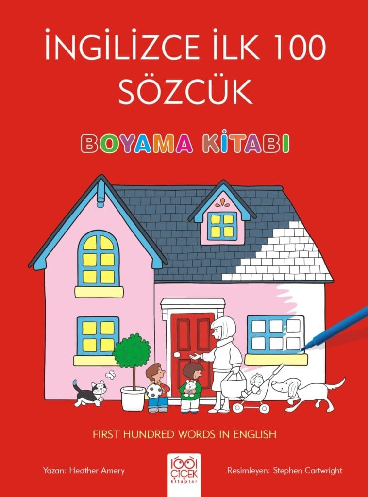 İngilizce İlk Yüz Sözcük Boyama Kitabı