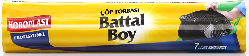 KOROPLAST ÇÖP TORBASI GÜÇLÜ BATTAL 72x95 PROFESYONEL 7 Lİ ST01500541