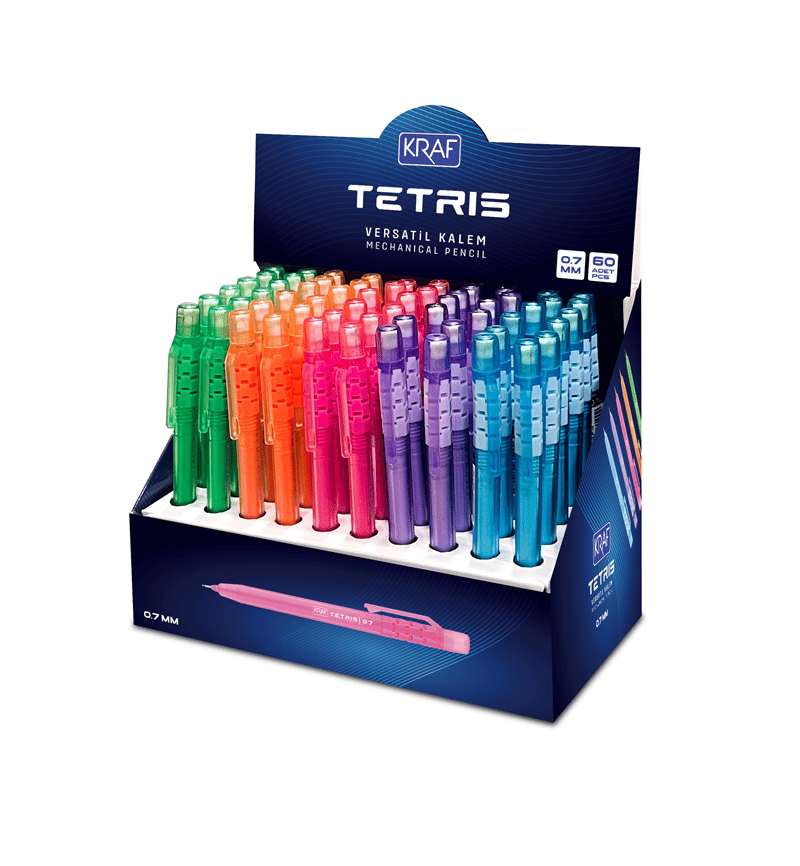 KRAF VERSATİL KALEM TETRIS 0,7 60 LI MP-100