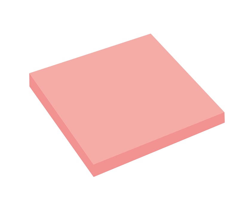 KRAF YAPIŞKANLI NOT KAĞIDI 76x76   50 YP ŞEFFAF PEMBE 7676TR