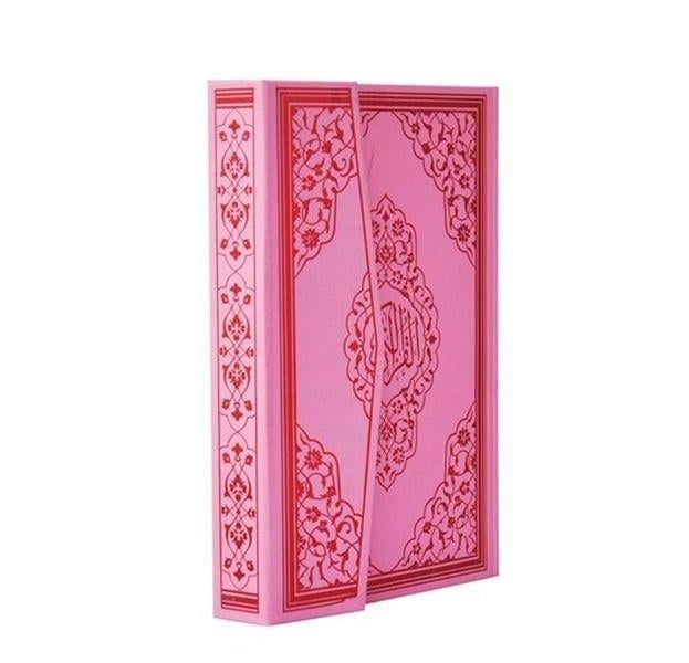 Kuranı Kerim Bilgisayar Hatlı Pembe Renkli Orta Boy