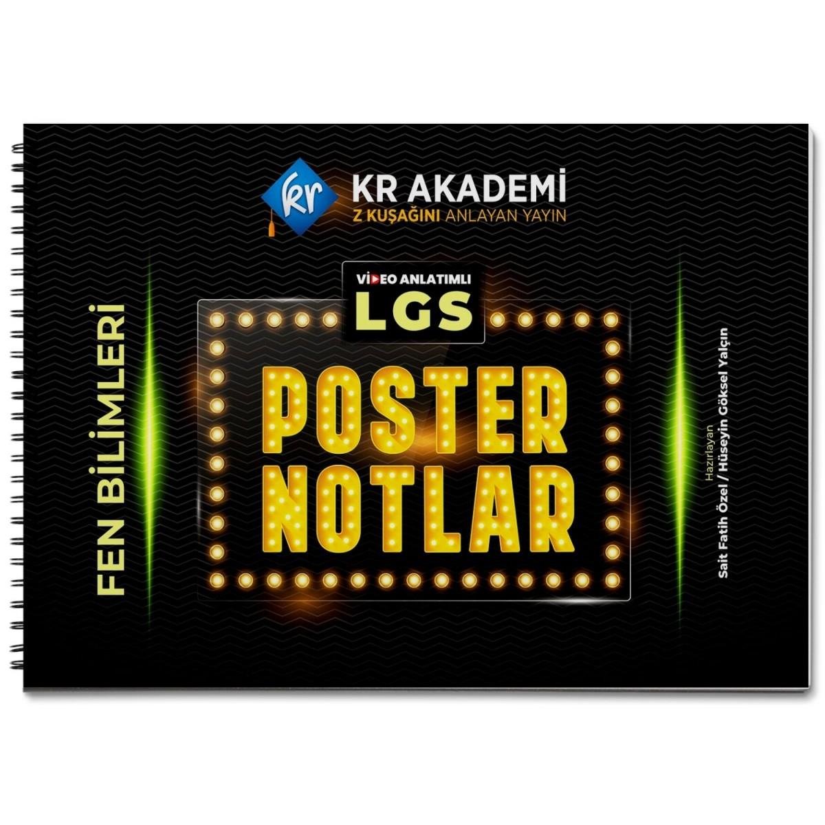LGS Fen Bilimleri Poster Notları KR Akademi Yayınları
