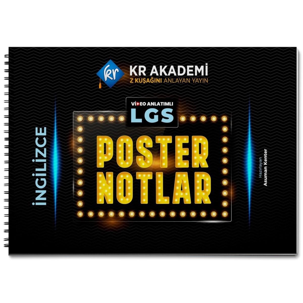 LGS İngilizce Poster Notlar KR Akademi Yayınları