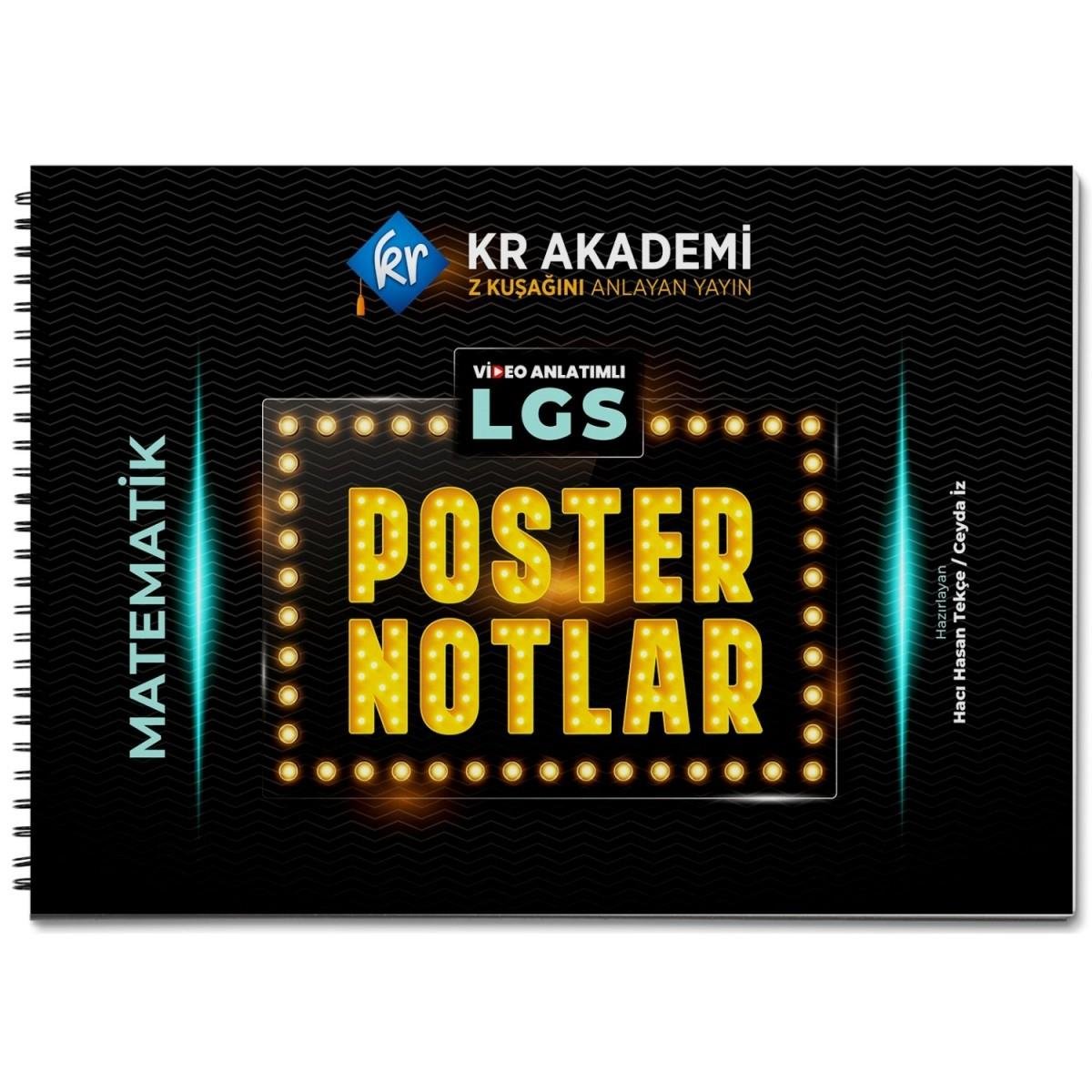 LGS Matematik Poster Notları KR Akademi Yayınları