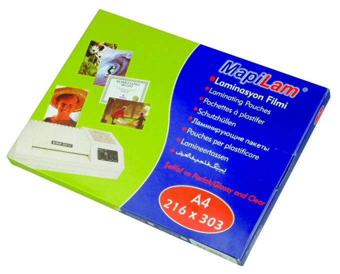 MAPİ LAMİNASYON 125 MİC.78X102 PARLAK 100LÜ1021210