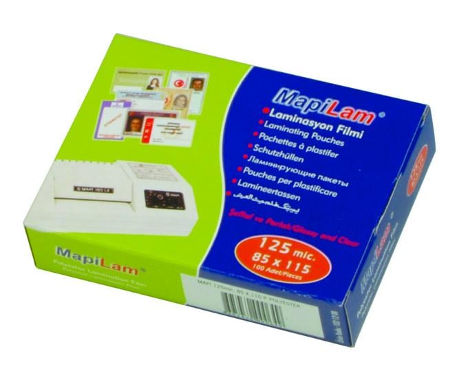 MAPİ LAMİNASYON 125 MİC.A5 PARLAK 100LÜ 102 12 05