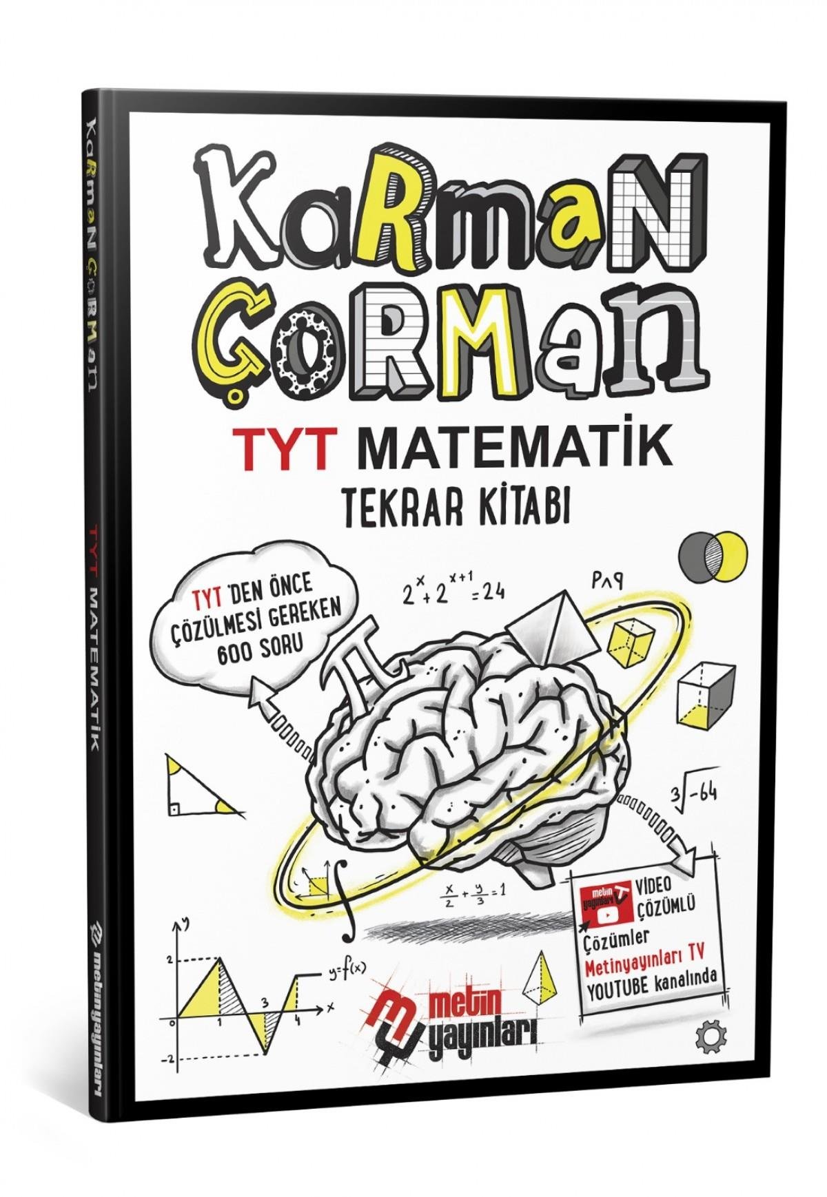 Metin Yayınları Karman Çorman TYT Matematik Tekrar Kitabı