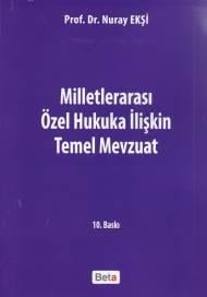 Milletlerarası Özel Hukuka İlişkin Temel Mevzuat