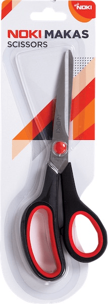 NOKİ MAKAS KAUÇUK SAPLI 7 INCH 6007
