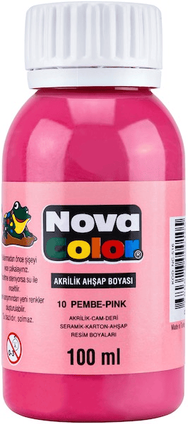 NOVA COLOR AKRİLİK BOYA 100 GR PEMBE NC-2019