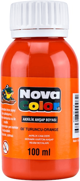 NOVA COLOR AKRİLİK BOYA 100 GR TURUNCU NC-2017